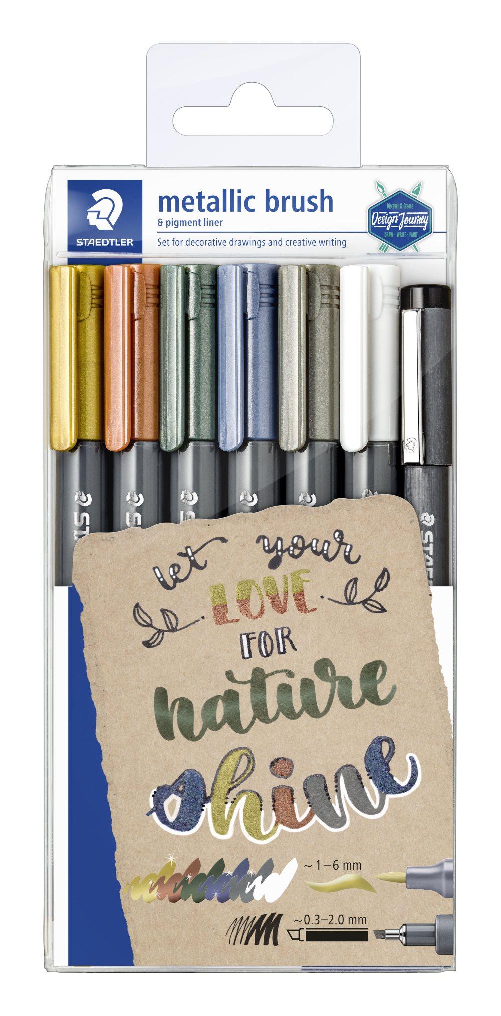 Marker brush metal 7-pack Staedtler