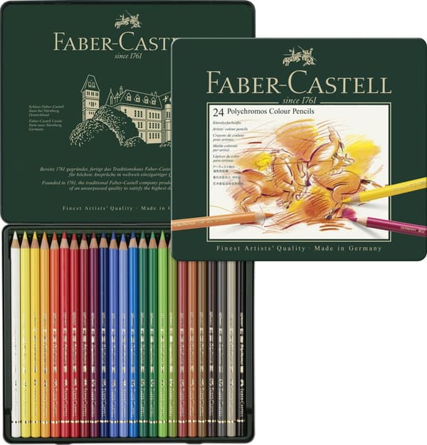 Färgpenna FABER CASTELL Polychroms 24/fp