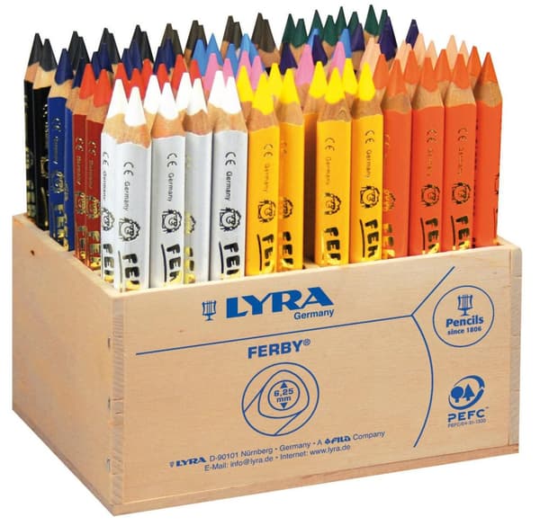 Färgpenna LYRA Ferby 12x8 färger