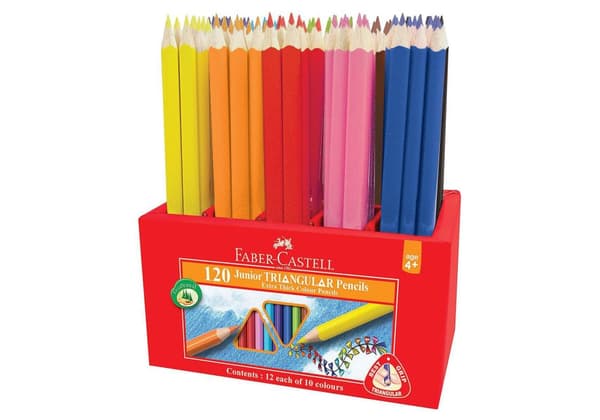 Färgpenna FABER Triangular 12x10 färger