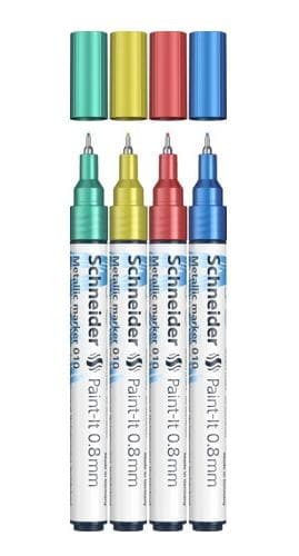 Schneider Metallic Marker Paint-It 010 0.8mm (4pcs)