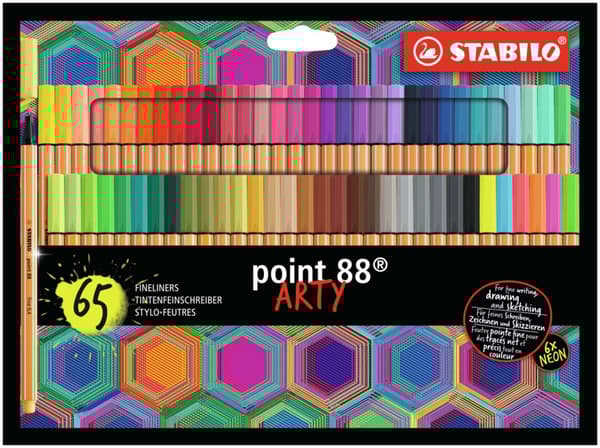 Fineliner point 88 ARTY 65-pk Stabilo
