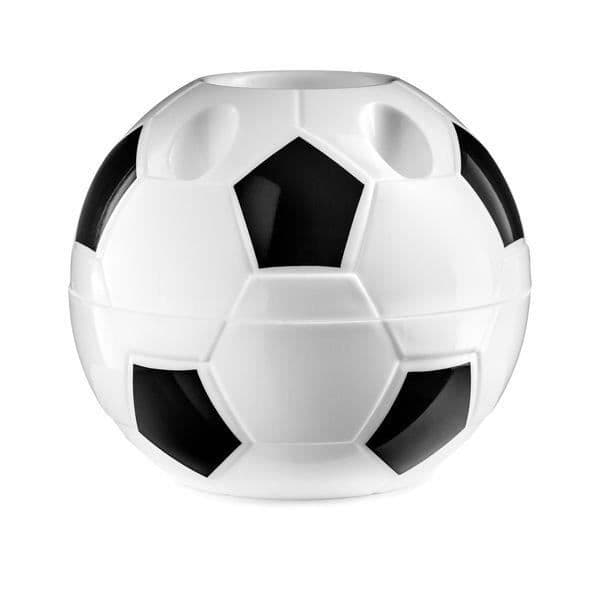 Pennaförråd - Ej specificerat - Fotboll - Plast - Vit och svart - 9,5 x 10,5 cm