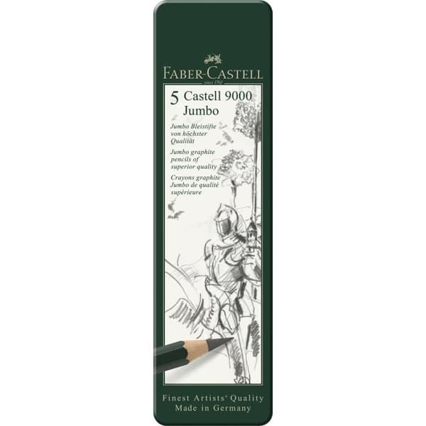 FABER-CASTELL 5 Castell 9000 Jumbo Pennor