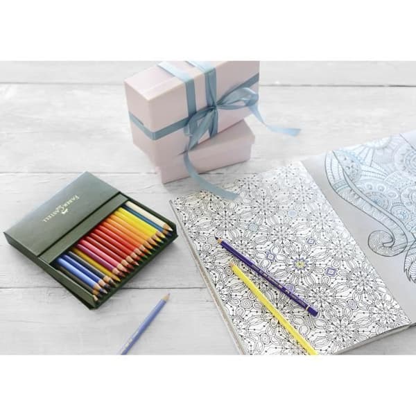 Polychromos kritor - FABER-CASTELL - Fodral med 36 st - Blyertshuvud Ø 3,8 mm - Rosenträ - Miljövänlig lack