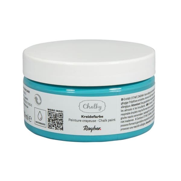 Grön-blå Chalk Paint - Chalky Finish - 100 ml