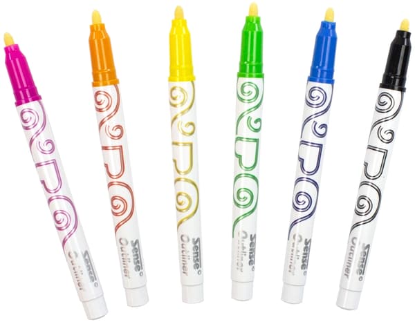 Metallic Outliners Konturpennor 6-pack