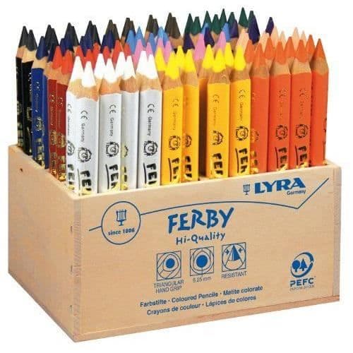 Lyra Ferby Trädisplay med 96 triangulära färgpennor 6,25 mm Assorted - L3622960