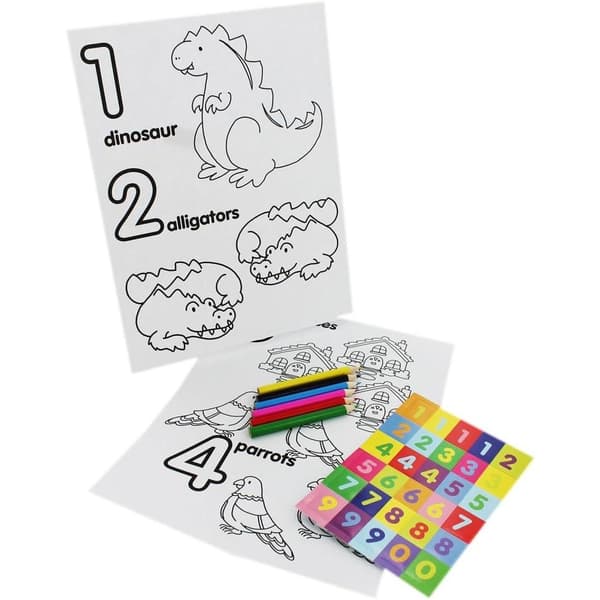 My 123 Colouring Set Multicoloured One Size