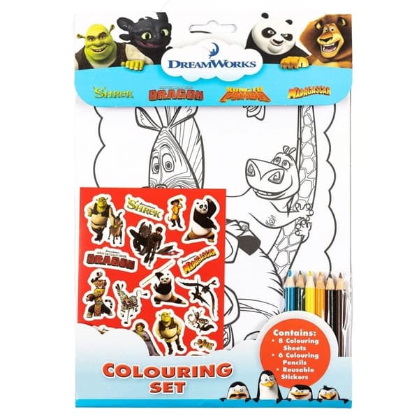 DreamWorks Sæt til farvelægning Multicoloured One Size