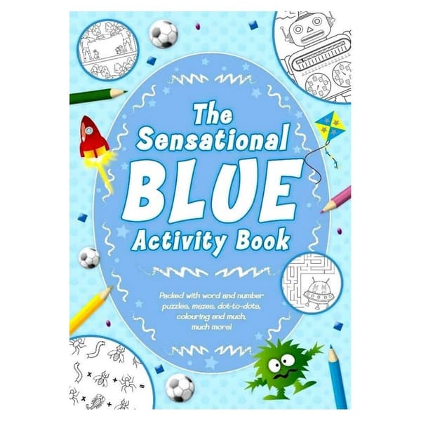 The Sensational Blue Activity Book White One Size