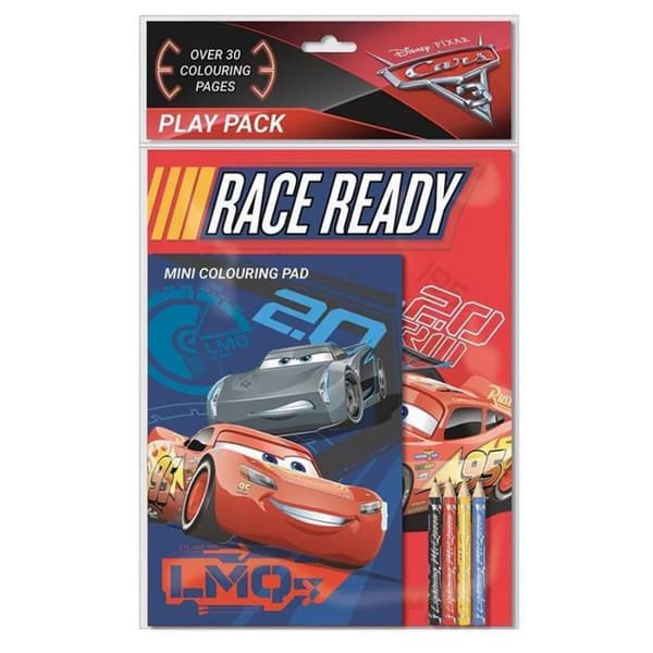 Cars 3 Characters Colouring Set Red/Blue One Size