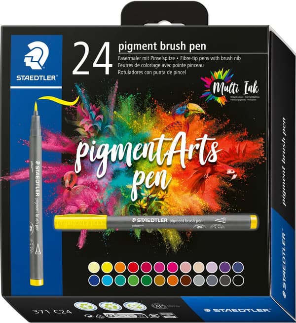 Brush Pen Pigment 24-pack Staedtler