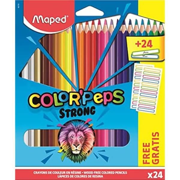 Färgpennor - Maped - Strong Color'Peps - Ultrabeständig och ergonomisk