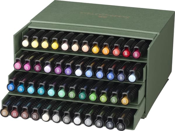Soft Brush Pen Pitt Artist India Ink 48-pack Faber-Castell