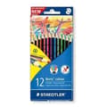 Miniatyrbild 1 av 2: STAEDTLER 185 C12 - NORIS BLYNTBACK MED 12 ASSORTERADE FÄRGER