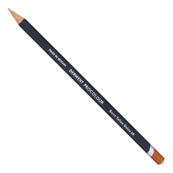 Färgpennor - DERWENT - PROCOLOUR - Bränd gul ockra - 60 - Blandad - Pigment, trä