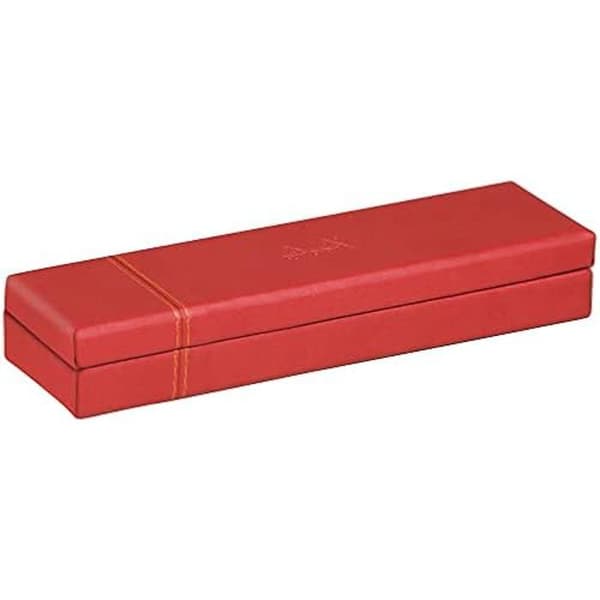 RHODIA 319783C - Poppy Pennfodral - 21 x 5,5 x 3 cm - Orange sadelhäftning - Exteriör i konstläder - Hemmakontorskollektion