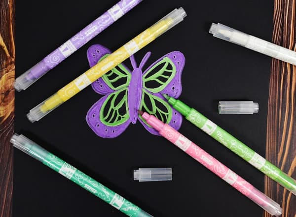 Metallic Duo Tip Markers 6-pak