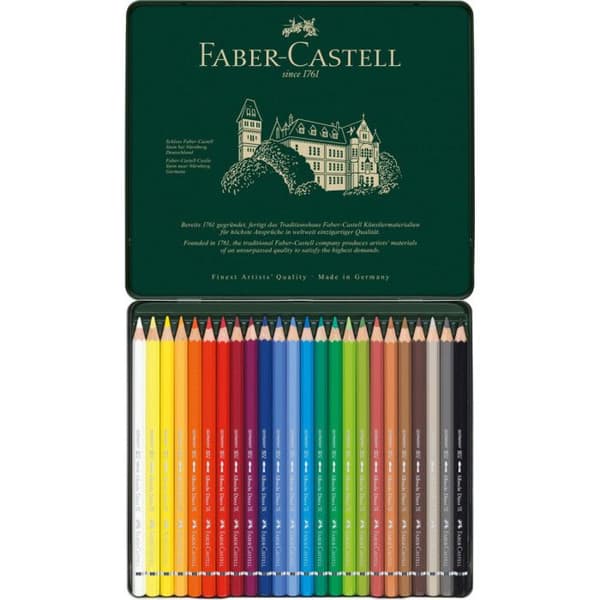 A. Dürer Färgpennor - FABER-CASTELL - Box 24 - Akvareller - Bly 3,8 mm