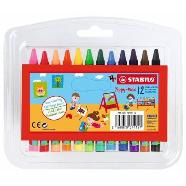 STABILO - 12 Yippy Wax kritor