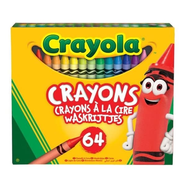 Vaxkritor - Crayola - 64 stycken - Flerfärgad - Blandad - Barn