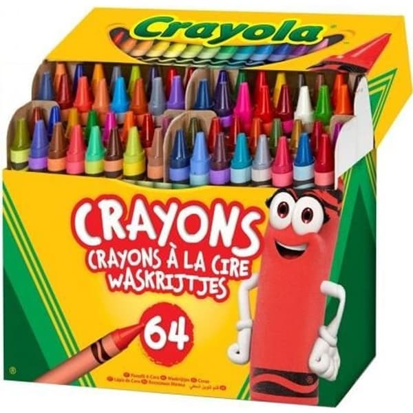 Vaxkritor - Crayola - 64 stycken - Flerfärgad - Blandad - Barn