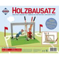 Miniatyrbild 3 av 3: Byggspel i trä - pennhållare - Fotbollsmodell 18 x 14,5 x 12,5 cm