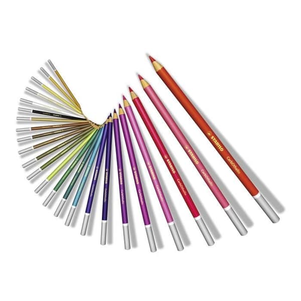 Pastellkrita - STABILO - CarbOthello - Brun - Kartong med 12 stycken - Stift 4,4 mm