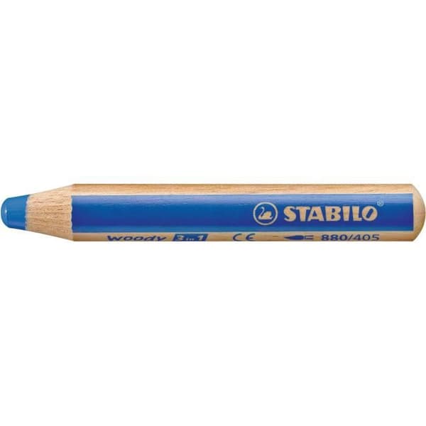 Skolbox x 38 STABILO woody 3in1 multi-talent pennor + 3 slipare