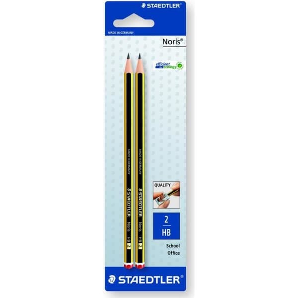 Staedtler 120-2 BK2D, 2HB, Svart, Gul, Tyskland, PEFC, Glödlampa, 2 st.