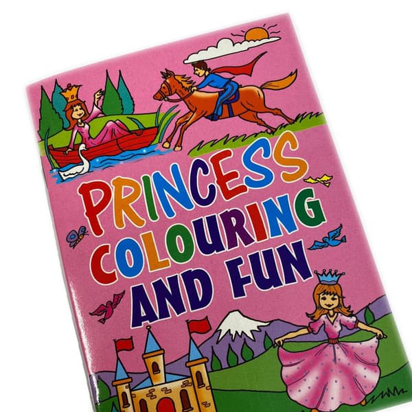 WF Graham Princess A6 Colouring Book