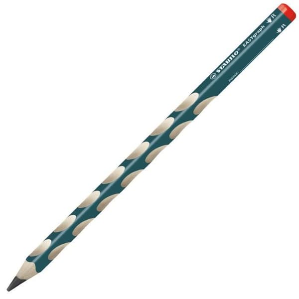 STABILO EASYgraph B högerhänt - skifferblå - Kartong med 12 st