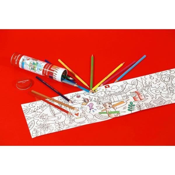 Färgpennor - Caran d'Ache - Swisscolor - Akvarellbara - 18 stycken - Inkluderar 1 affisch