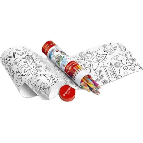 Färgpennor - Caran d'Ache - Swisscolor - Akvarellbara - 18 stycken - Inkluderar 1 affisch