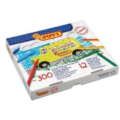 Färgpenna - JOVI - 909 - Kartong med 300 - Plast - 12 olika färger