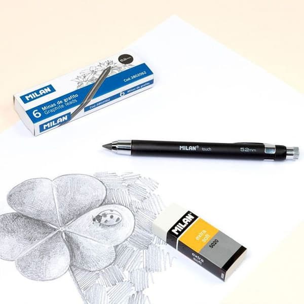 Blisterpack 5,2 mm mekanisk penna + 6 milan reservkablar.