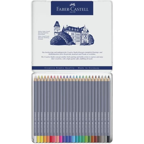 FABER-CASTELL Box med 24 Goldfaber akvarellpennor