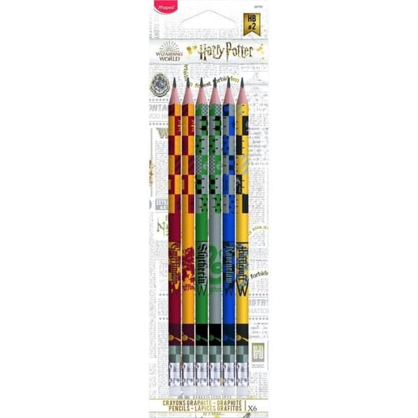 Penna - Harry Potter - Set med 6 - Flerfärgad - Trä - Standard