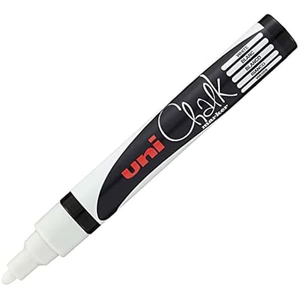 Craie Uni-Ball Chalk vit - UNI-BALL - 1,8-2,5 mm - lätt att sudda ut och vattentålig