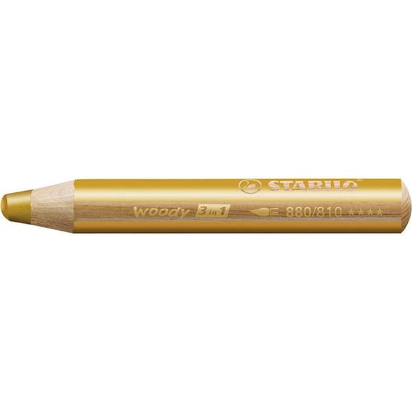 Färgpennor med flera talanger - STABILO - Woody 3 i 1 - Akvarellbar - 10 mm - Unisex