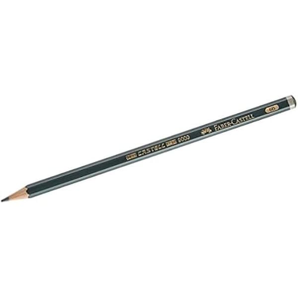 Castell 9000 penna - FABER-CASTELL - Hårdhet 6B - Svart - För fina linjer och exakta skuggor