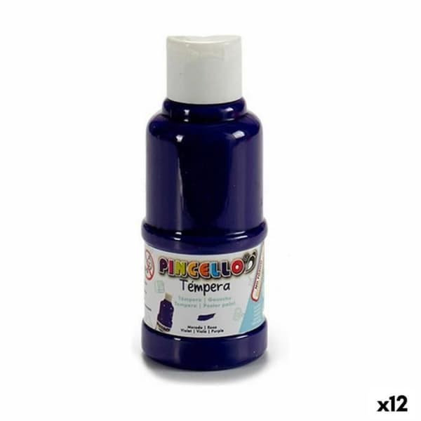 Målarfärg - Pincello - Lila Gouache - 120 ml - 12 Enheter - Blandad