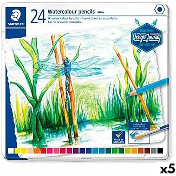 Akvarellfärgade pennor - STAEDTLER - S8423879 - Flerfärgad - För barn från 3 år - Blandat