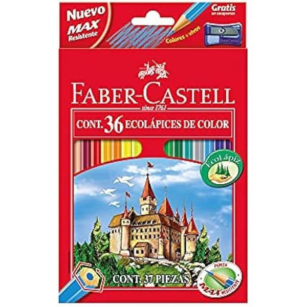 Färgpennor - Faber-Castell - Flerfärgad - 4 enheter - För barn från 3 år