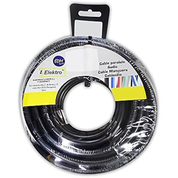 Rörrulle - EDM - 28052 - Svart - 2 x 1,5 mm - 15 m
