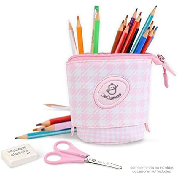 Vertikal pennhållare - DeCuevas - Niza - 18 cm - Rosa och vit - Hög hållbarhet