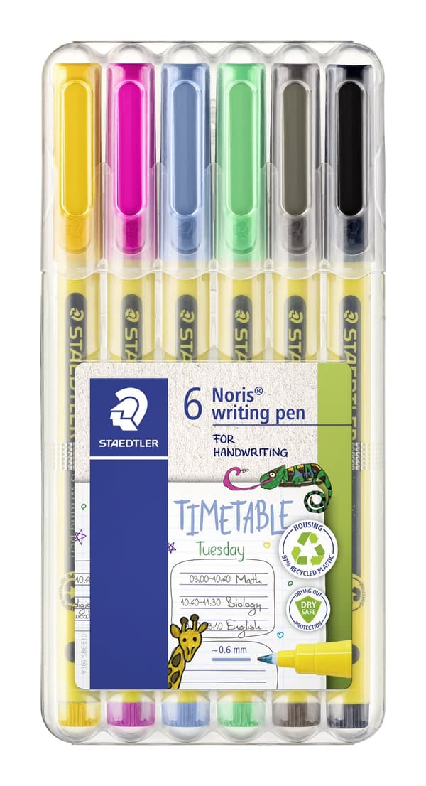 Noris Fineliner 0,6 MM 6-pack Staedtler