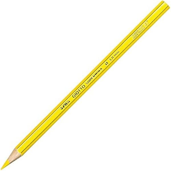 Färgpennor - GIOTTO - SUPERMINA Gul Fluorescerande N°51 - Fin spets - Paket med 12 stycken