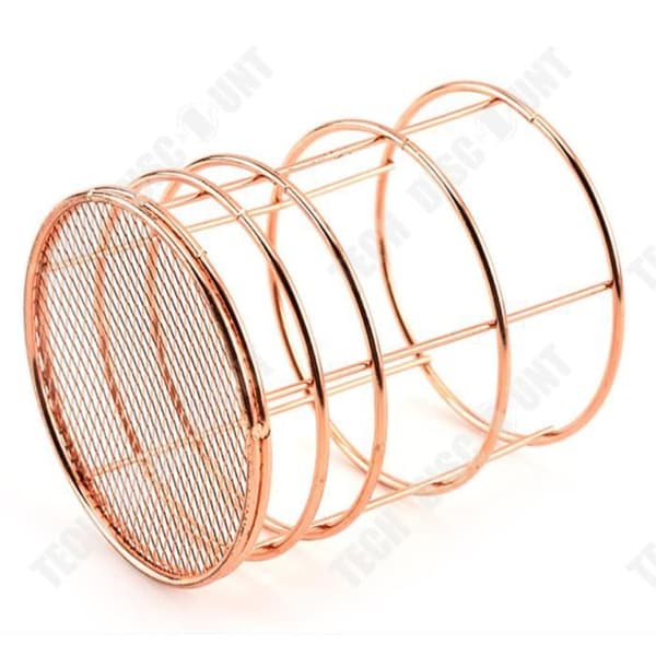 TD® metallisk penna Kruka/pennhållare, penna, kontorsverktyg/cylinderformad metallset roséguld